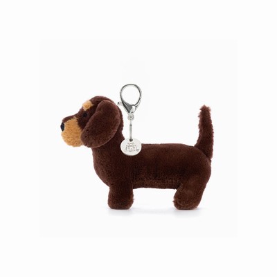 Jellycat Otto Sausage Bag Charm Dog New Zealand | JWMVY1347